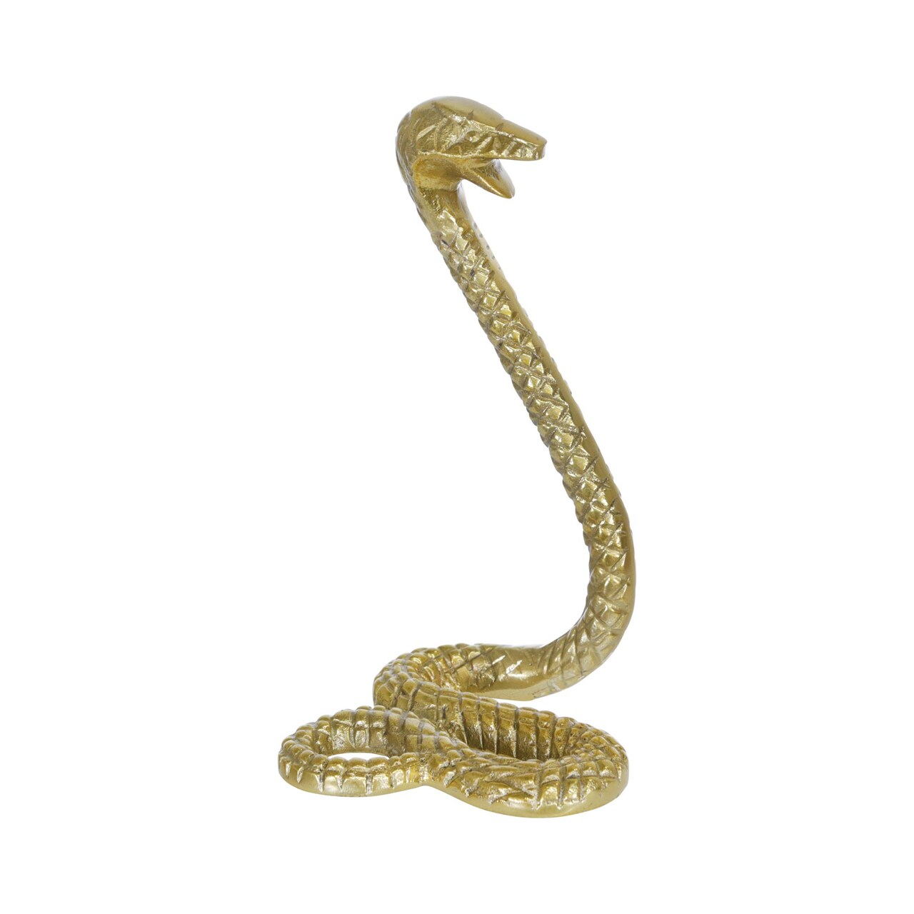 Kingston Living Geometric Prideful Snake Figurine - 10" - Gold